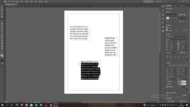 How To break Text Thread Adobe InDesign Tutorial смотреть онлайн