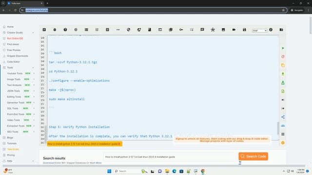 How to install python 3 12 1 on kali linux 2023 4 installation guide смотреть онлайн