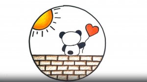 КАК ЛЕГКО НАРИСОВАТЬ МЕЧТАТЕЛЬНУЮ ПАНДУ - РИСОВАНИЕ ПАНДЫ