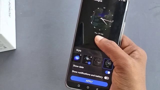 How to change home screen clock style in honor X9b, mobile display time settings смотреть онлайн