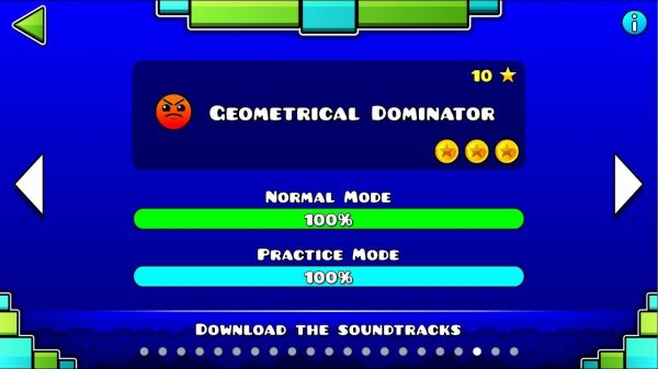 Geometry Dash – Geometrical Dominator (Все Монеты)