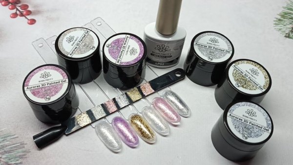 Born pretty. Auroras 3D Painted Gel. Liner paint gel. Шикарные новинки