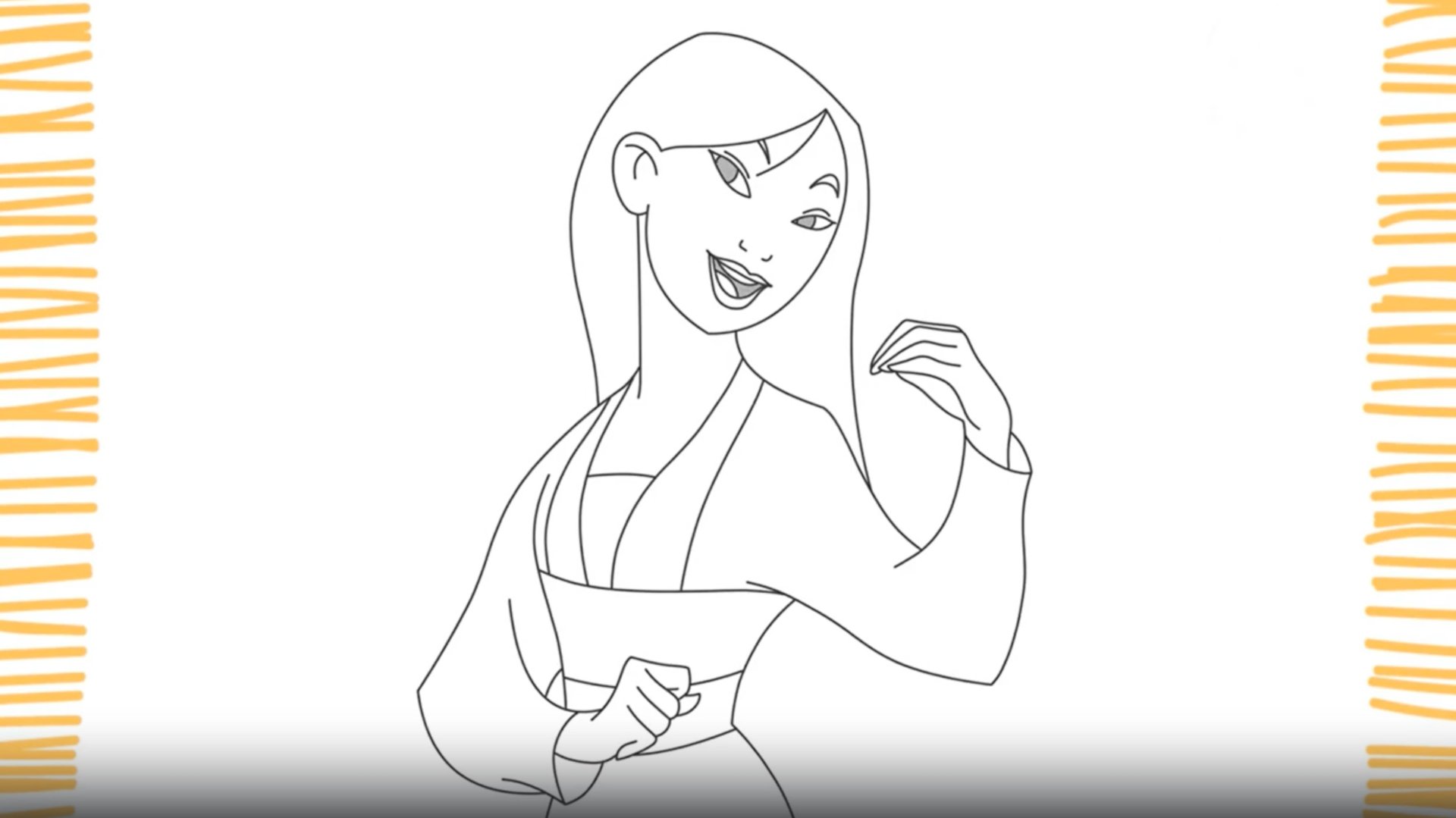 Как нарисовать девочку МУЛАНУ смотреть онлайн