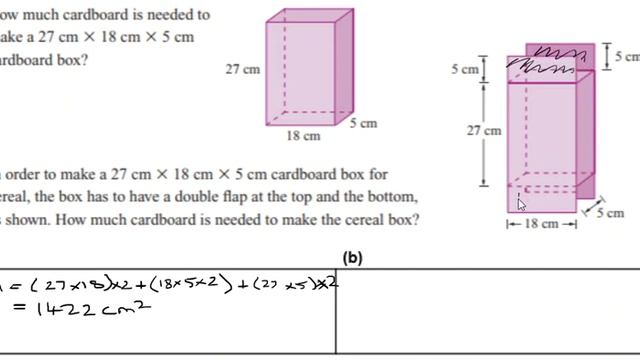 Lesson 11 Surface Area of a Prism Problems Q6 (b) смотреть онлайн