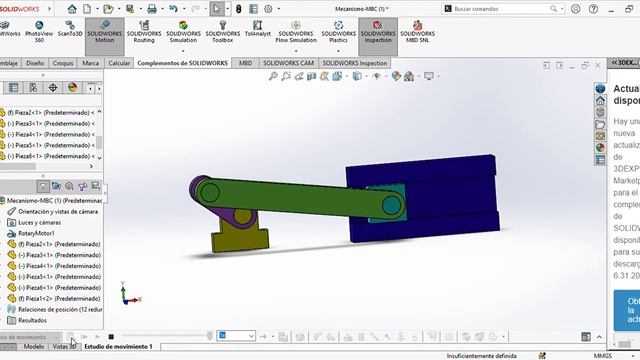 SOLIDWORKS Premium 2023 SP0 1 RAU! Mecanismo MBC 1 2023 06 04 Gerardo Rdz смотреть онлайн