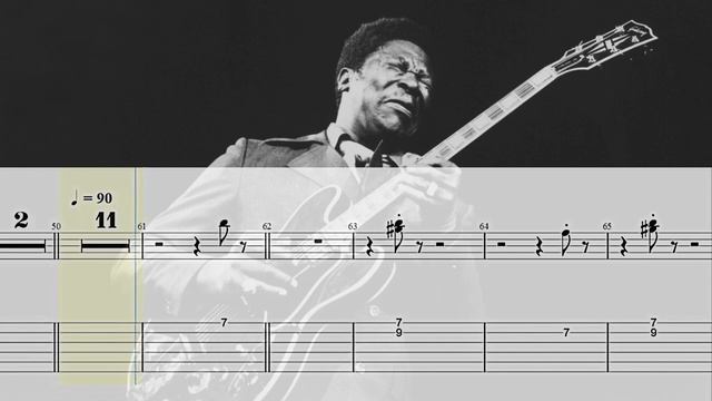 The Thrill Is Gone - B.B. King _ Blues Guitar Tab смотреть онлайн