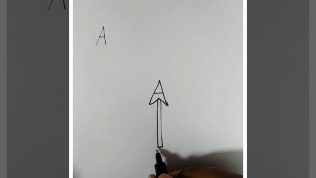 alphabet letter A using drawing/ how to draw a Arrow смотреть онлайн