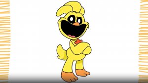 Как нарисовать Кикинчикен из Poppy Playtime