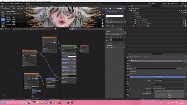 How To Add MY VRChat Hairs To A Base In Blender! смотреть онлайн