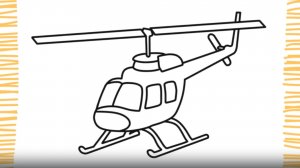 Как нарисовать ВЕРТОЛЕТ шаг за шагом