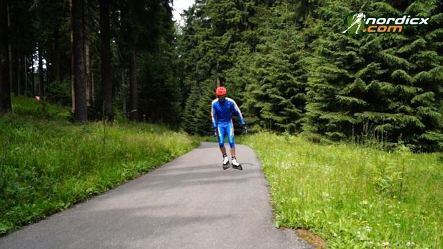 roller ski technique / Skiroller Technik: v skating, Schlittschuhschritt (Beinarbeit) смотреть онлайн