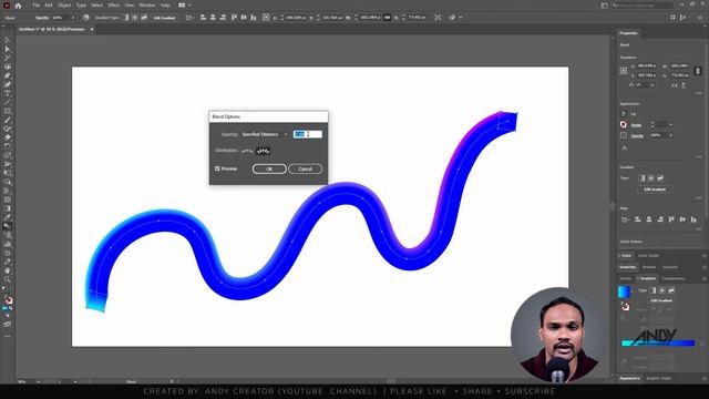 Adobe illustrator Tutorial CC 2021 Blend Tool for Beginner in Hindi | Urdu смотреть онлайн