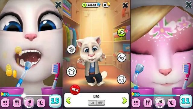 1 Tom Vs 2 Angela^My Talking Tom Fireman Uniform Vs My Talking Angela*Gameplay For Kid#308 смотреть онлайн