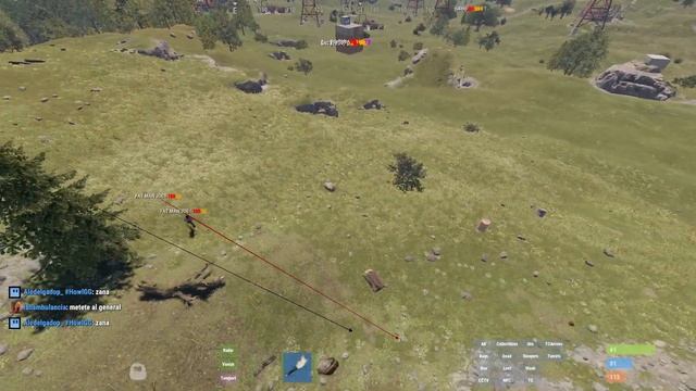 Cheater with Debug Camera ON, on RustPlace X2 Monday смотреть онлайн