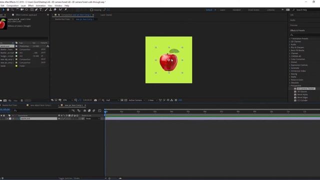 AFTER EFFECTS - Camera Tracker forest walk смотреть онлайн