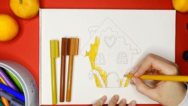 Як намалювати пряничний будиночок - Урок 247 смотреть онлайн