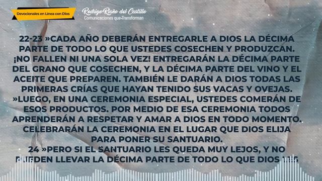 LA BIBLIA EN UN AÑO/Día 184 Deuteronomio: 13-15 смотреть онлайн