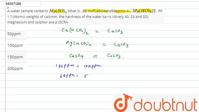 A water sample contains fMgSO What is . 68 mofCaSO4and60ppmo 4� . Mg(HC03 )2 смотреть онлайн