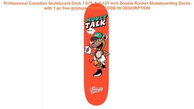Tanie Professional Canadian Skateboard Deck 7.875 8 8.125 inch Double Rocker Skateboarding Deck смотреть онлайн