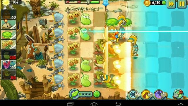 Plants vs Zombies 2 Big Wave Beach Day 2 смотреть онлайн
