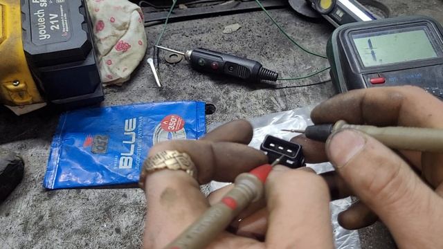 датчик распредвала Шевроле Лачетти, замер мультиметром.