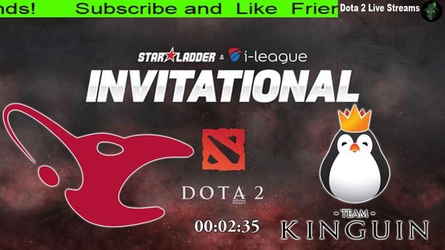 Mouz vs Kinguin - StarLadder i-League Invitational #3 - Dota 2 Live Streams смотреть онлайн