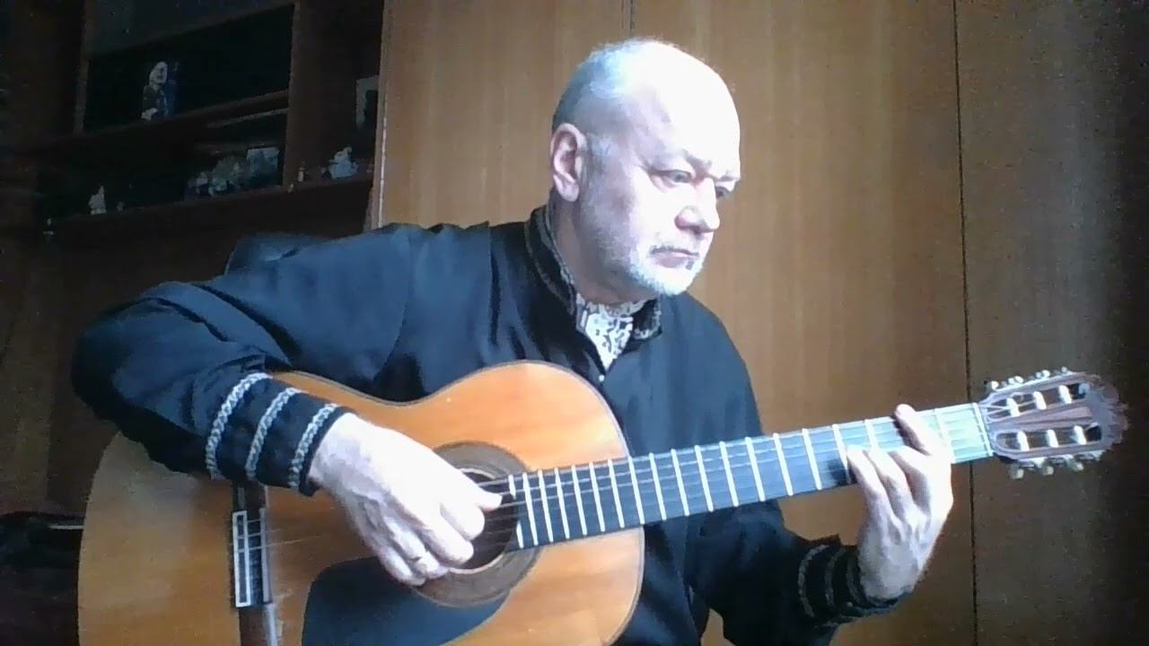 Русский вальс (А.Пахмутова) на гитаре смотреть онлайн