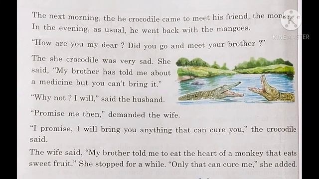 Class-II/English-I/Lesson- 14&15 "The Monkey And The Crocodile- I&II" смотреть онлайн