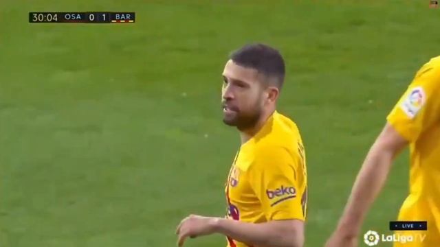 Messi Assist and Jordi Alba Goal VS Osasuna 0-1 смотреть онлайн