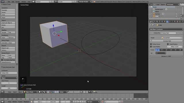 Blender animation easy follow path смотреть онлайн