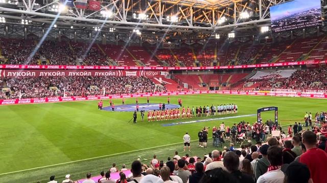 Артур Беркут - Гимн России (Лукойл Арена, Спартак 3:0 Крылья Советов) 05.08.2024 смотреть онлайн