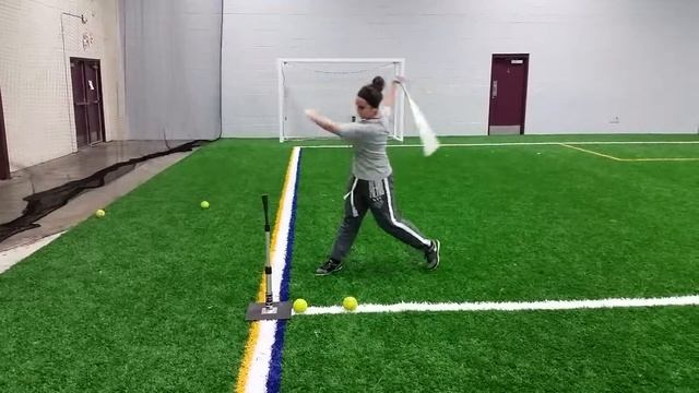 DWI Softball Melissa 12/2014 Stride Drill Tee Work смотреть онлайн