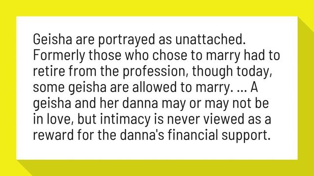 Can geishas marry? смотреть онлайн