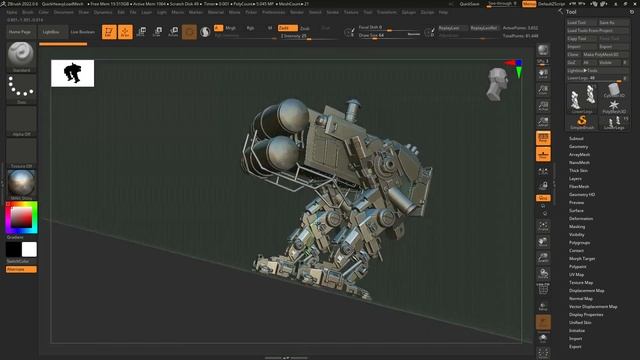 ZBRUSH - Lesson 22 - Rendering, Antialiasing, Ambient Occlusion, Posing, Passes, Filters, Adjustmen смотреть онлайн