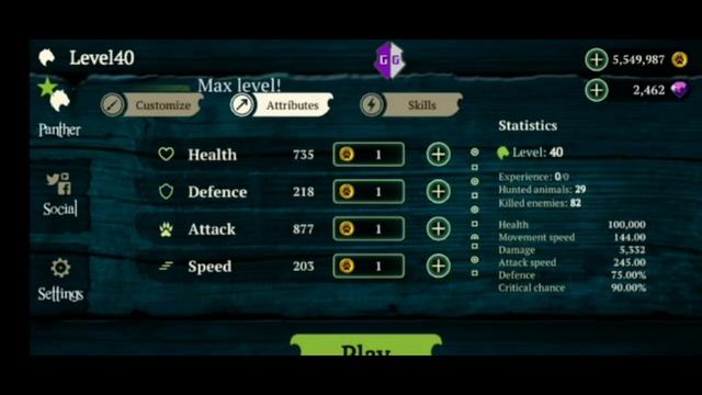 Panther online || Infinite attributes mod with GG смотреть онлайн