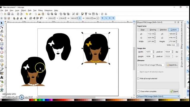 Inkscape Tutorial: How to turn a PNG Into a Vector, Convert files to svg смотреть онлайн