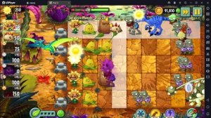 Растение против Зомби 2/PvZ2 Adventure Jurassic Marsh Day 28/Юрское Болото День 28