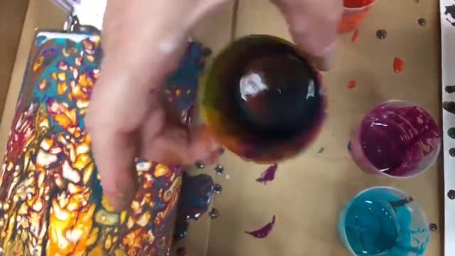Mardi machin-truc * Paint Pouring* Technique Tuesday смотреть онлайн