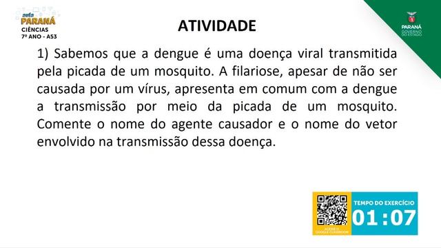 2021 | 7º Ano | Ciências | Aula 53 - Doenças Causadas por Vermes: Nematóides: Filariose e Oxiuríase смотреть онлайн