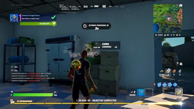 Stage 2 of 3: Consume foraged items Tarana epic challenge quest week 7 Fortnite смотреть онлайн