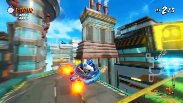 Crash Team Racing Nitro-Fueled - Android Alley (Developer Time Trial) смотреть онлайн