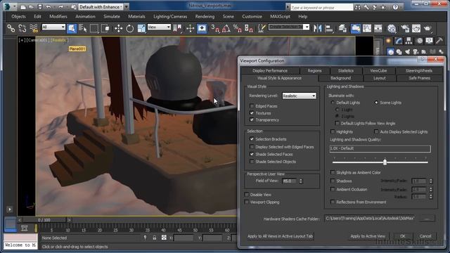 3DS Max 2014 Tutorial | Nitrous Viewport Quality смотреть онлайн