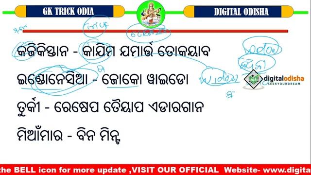 ଦେଶ ଓ ରାଷ୍ଟ୍ରପତି ଙ୍କ ନାମକୁ ମନେରଖିବାର ସହଜ ଟ୍ରିକ || Country & President 2019 odia | odia gk | смотреть онлайн