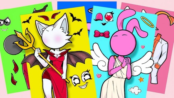 Книга-стикер Sprunki Sinner Edition Family