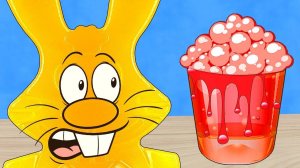 НОВЫЕ ЭКСПЕРИМЕНТЫ СО  СЛАЙМАМИ И ЖЕЛЕЙНЫЙ ЗАЯЦ ХАРИТОН