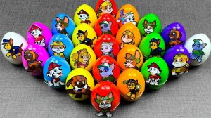 Ищем Пластилин Paw Patrol Со слизью, раскрашивающий Райдера, Чейза, Маршалла, для ASMR-видео