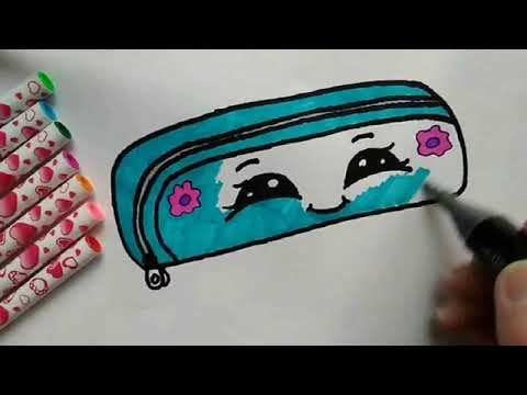 КАК НАРИСОВАТЬ ПЕНАЛ. ПРОСТЫЕ РИСУНКИ ДЛЯ НАЧИНАЮЩИХ. смотреть онлайн