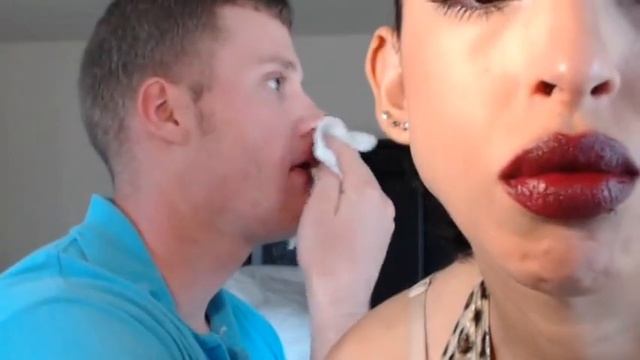 Lipstick Kissing On The Lips💄💋💄💋💄💋 LUCKY BOYFRIEND FINALE💋💋💋💄💄💄口紅キス💄💋 LIPSTICK KISS ASMR 뽀뽀