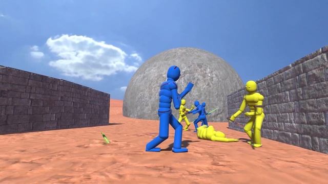 Ragdoll NPCs fight with Smart AI in Overgrowth! NPC Wars (special scenes) смотреть онлайн