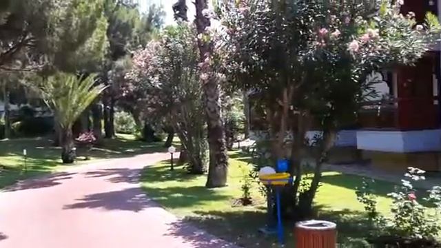 Фрагмент территории Отеля Ali Bey Park Manavgat 5* июль 2019г смотреть онлайн